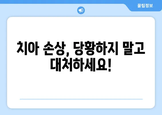 광교 치과| 치아 손상, 어떻게 대처해야 할까요? | 치아 손상, 응급처치, 치과 진료, 광교 치과 추천