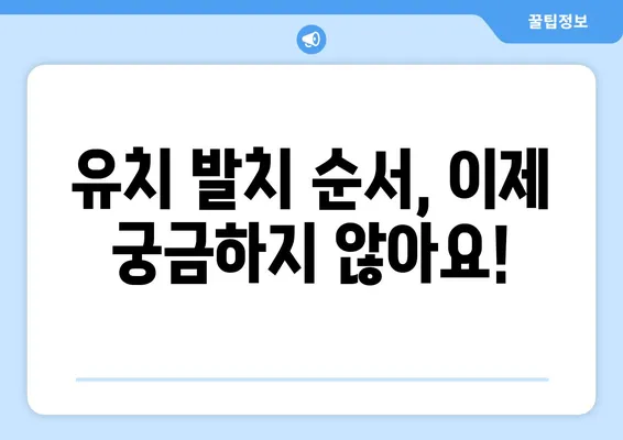 화명키즈치과와 함께 알아보는 아기 유치 발치 순서 & 관리법 | 유치 관리, 영구치, 치아 건강, 어린이 치과