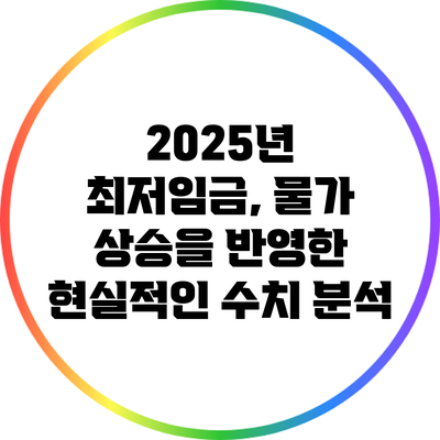 2025년 최저임금, 물가 상승을 반영한 현실적인 수치 분석