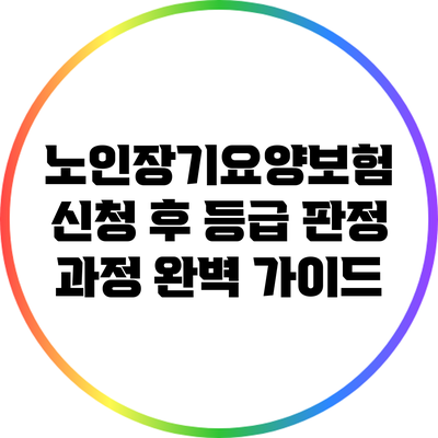 노인장기요양보험 신청 후 등급 판정 과정 완벽 가이드